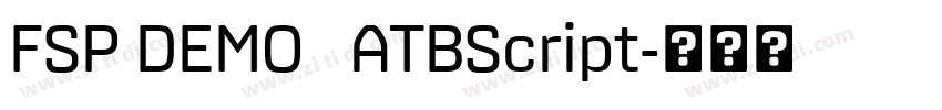 FSP DEMO   ATBScript字体转换